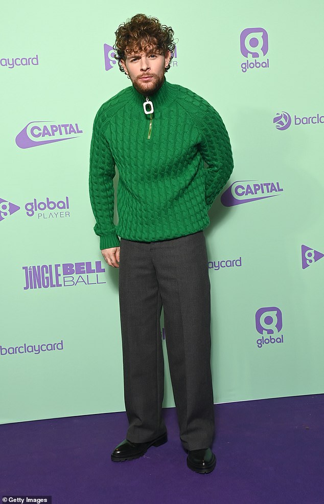 Ready for a good night! Pictured is Tom Grennan at the event as he hit the red carpet